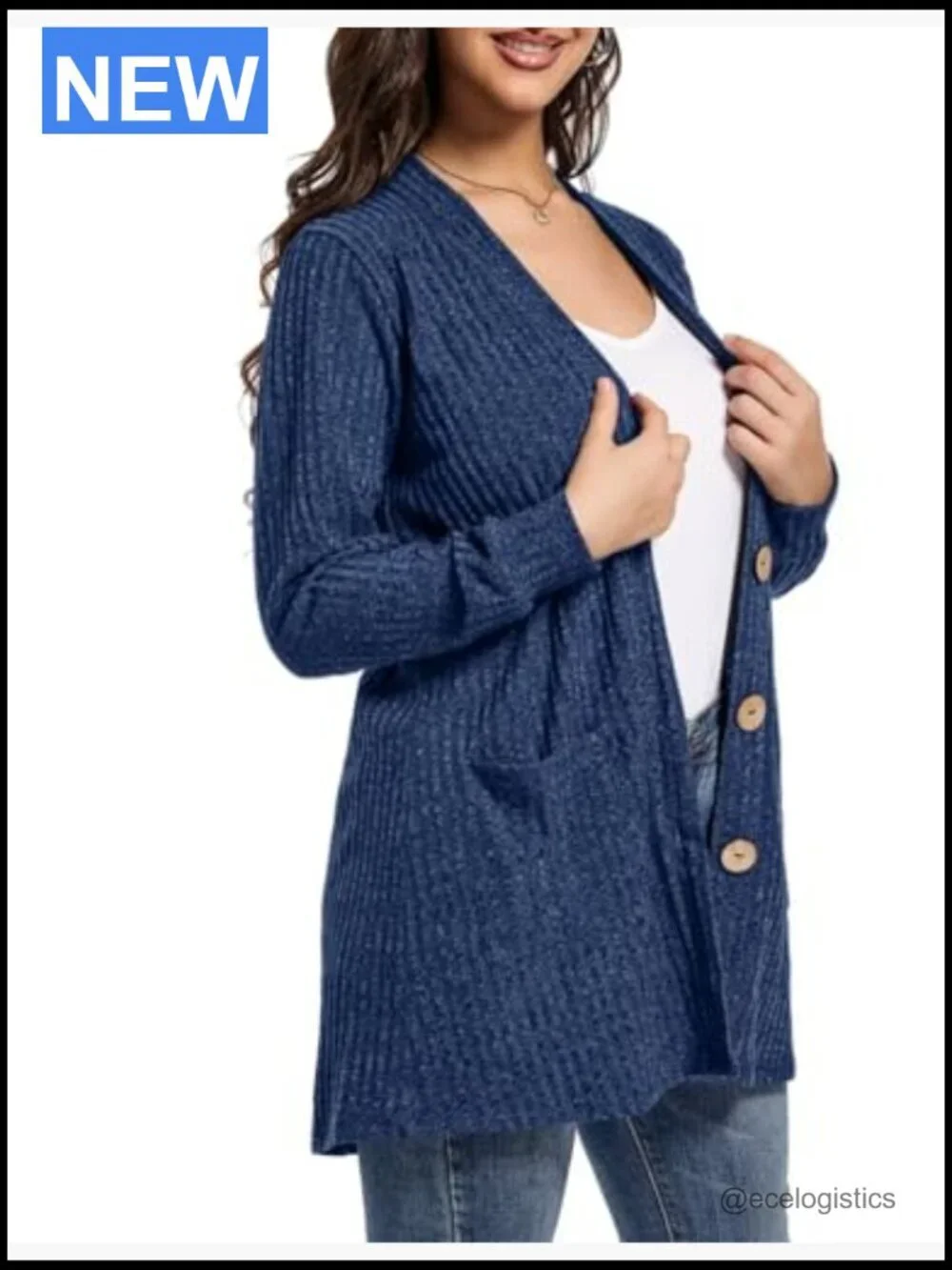 Women's Plus Size Open Front Cardigan Long Sleeve Lightweight Sweater with